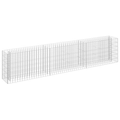 vidaXL Gabion Raised Bed Galvanized Steel 106.3"x11.8"x23.6"