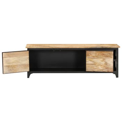 vidaXL TV Stand 47.2"x11.8"x15.7" Solid Wood Mango