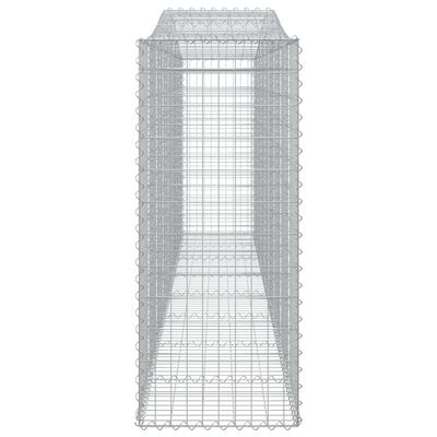 vidaXL Arched Gabion Baskets 4 pcs 157.5"x19.7"x47.2"/55.1" Galvanized Iron