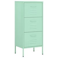 vidaXL Storage Cabinet Mint 16.7"x13.8"x40" Steel