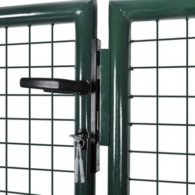 vidaXL Garden Mesh Gate Fence Door Wall Grille 113.8" x 29.5" / 120.5" x 49.2"