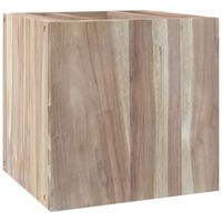 vidaXL Wall-mounted Bathroom Cabinet 16.1"x15"x15.7" Solid Wood Teak