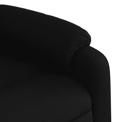 vidaXL Stand up Massage Recliner Chair Black Fabric