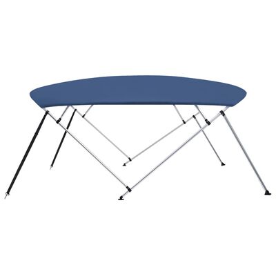 vidaXL 4 Bow Bimini Top Navy Blue 95.7"x(90.6"-96.1")x53.9"