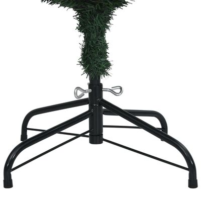 vidaXL Artificial Slim Christmas Tree 150 LEDs 47.2"