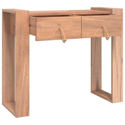 vidaXL Console Table 35.4"x13.8"x29.5" Solid Teak Wood