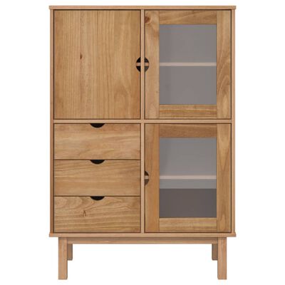 vidaXL Highboard OTTA 33.5"x16.9"x49.2" Solid Wood Pine