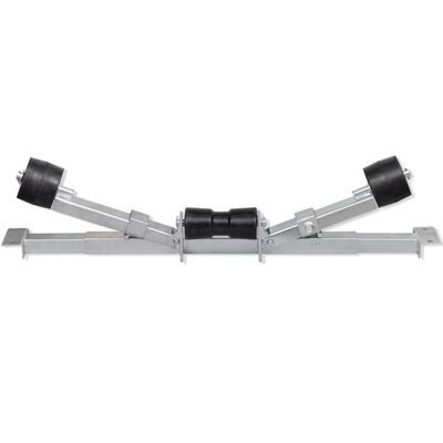 Boat Trailer Bottom Support Bracket with Keel Rollers