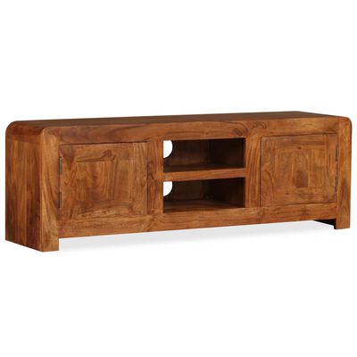 vidaXL TV Stand Solid Wood with Honey Finish 47.2"x11.8"x15.7"