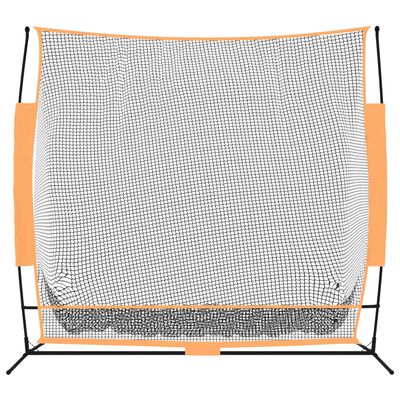 vidaXL Golf Practice Net Black and Orange 84.6"x42.1"x85" Polyester