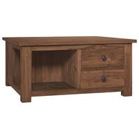 vidaXL Coffee Table 26.8"x26.8"x13" Solid Teak Wood