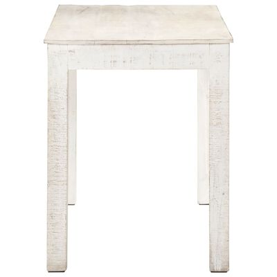 vidaXL Dining Table White 47.2"x23.6"x29.9" Solid Mango Wood