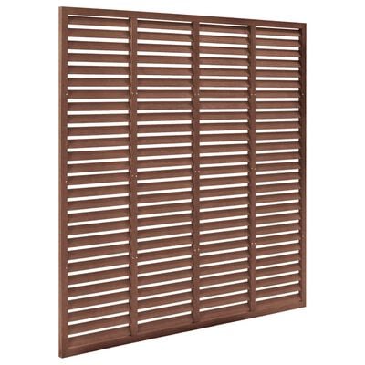 vidaXL Louver Fence WPC 70.9"x70.9" Brown