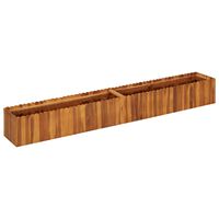 vidaXL Garden Raised Bed 78.7"x11.8"x9.8" Solid Acacia Wood