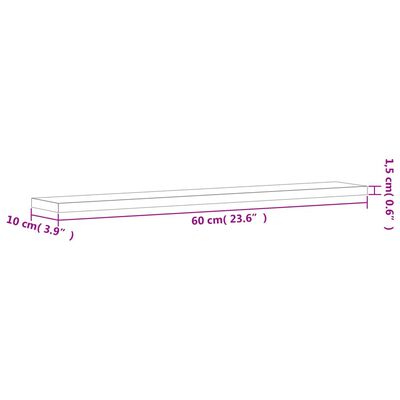 vidaXL Bookshelf Boards 8 pcs Sonoma Oak 23.6"x3.9"x0.6" Engineered Wood