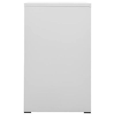 vidaXL Filing Cabinet Light Gray 18.1"x24.4"x40.4" Steel