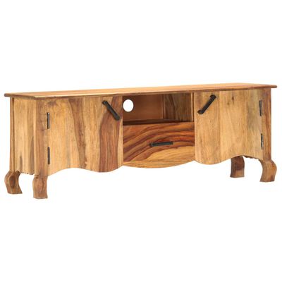 vidaXL TV Stand 45.3"x11.8"x16.5" Solid Wood Sheesham