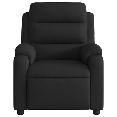 vidaXL Massage Recliner Chair Black Fabric