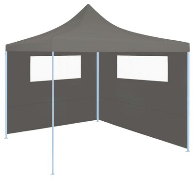 vidaXL Gazebo Sidewall with Windows 19.7'x6.6' Anthracite