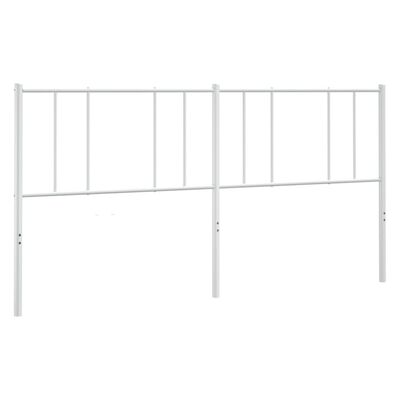 vidaXL Metal Headboard White 70.9"