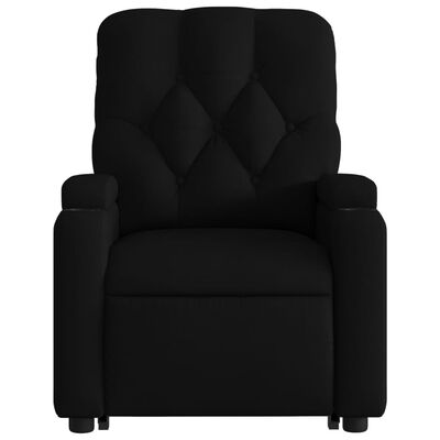 vidaXL Electric Stand up Massage Recliner Chair Black Fabric