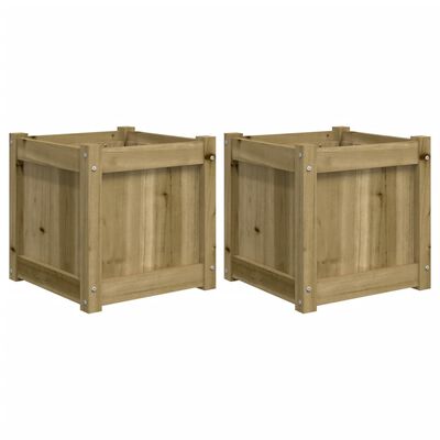 vidaXL Garden Planters 2 pcs Impregnated Wood Pine