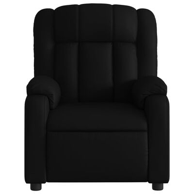 vidaXL Massage Recliner Chair Black Faux Leather