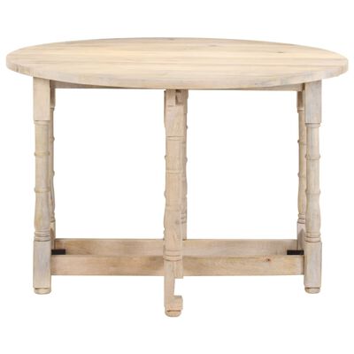 vidaXL Dining Table Round 43.3"x29.9" Solid Mango Wood