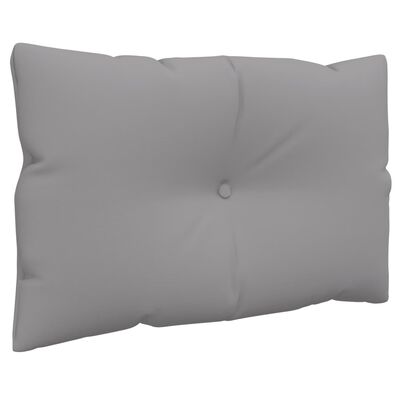 vidaXL Pallet Cushions 3 pcs Gray Fabric