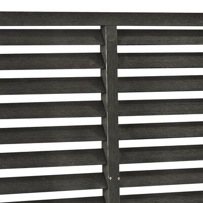 vidaXL Louver Fence WPC 70.9"x70.9" Dark Gray