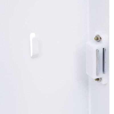 vidaXL Key Box with Magnetic Board White 13.8"x13.8"x2.2"