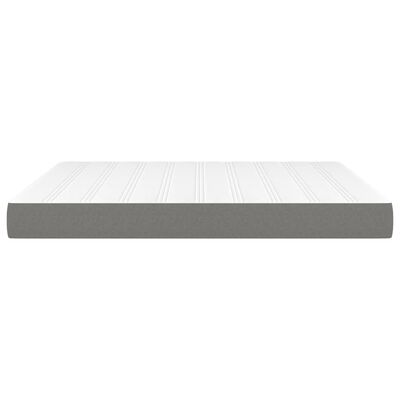 vidaXL Pocket Spring Bed Mattress Dark Gray 72"x83.9"x7.9" California King Fabric