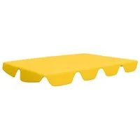 vidaXL Replacement Canopy for Garden Swing Yellow 74"/66.1"x57.1"/43.3"