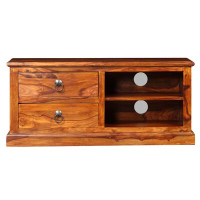 vidaXL TV Stand Solid Wood Sheesham 35.4"x11.8"x15.7"