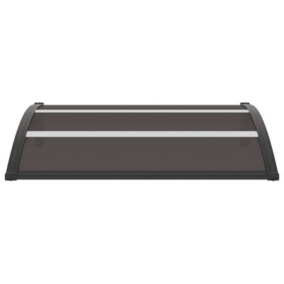 vidaXL Door Canopy Black 47.2"x29.5" PC