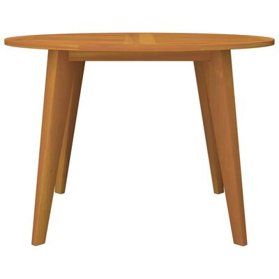 vidaXL Patio Table Ø43.3"x29.5" Solid Wood Acacia