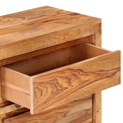 vidaXL Drawer Cabinet 23.6"x13"x29.5" Solid Wood Acacia