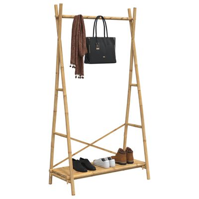 vidaXL Clothes Rack with Shelf 40.2"x19.7"x74.8" Bamboo