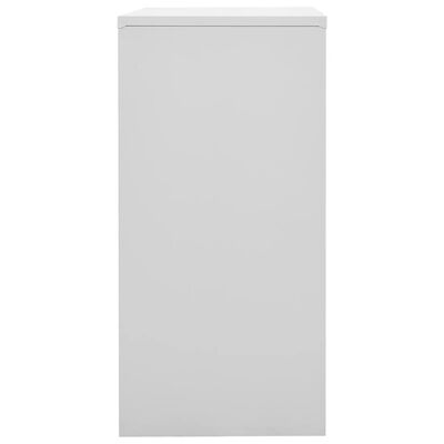 vidaXL Locker Cabinet Light Gray and Blue 35.4"x17.7"x36.4" Steel