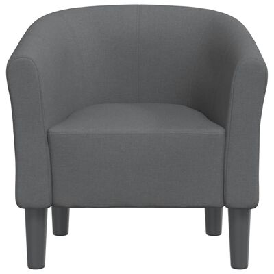 vidaXL Tub Chair Dark Gray Fabric