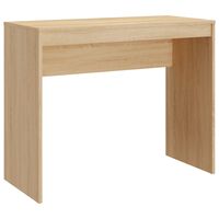 vidaXL Desk Sonoma Oak 35.4"x15.7"x28.3" Engineered Wood