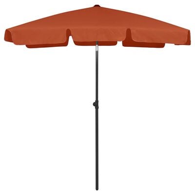 vidaXL Beach Parasol Terracotta 70.9"x47.2"