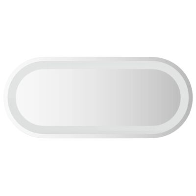 vidaXL LED Bathroom Mirror 27.6"x11.8" Oval