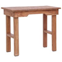 vidaXL End Table 27.6"x13.8"x23.6" Solid Wood Mahogany