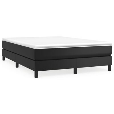 vidaXL Bed Frame without Mattress Black Full Faux Leather (US Only)