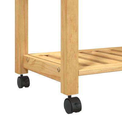 vidaXL Kitchen Trolley MONZA 23.6"x15.7"x35.4" Solid Wood Pine