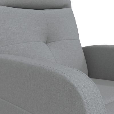 vidaXL Recliner Light Gray Fabric