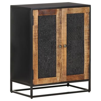 vidaXL Sideboard 23.6"x13.8"x29.5" Rough Mango Wood