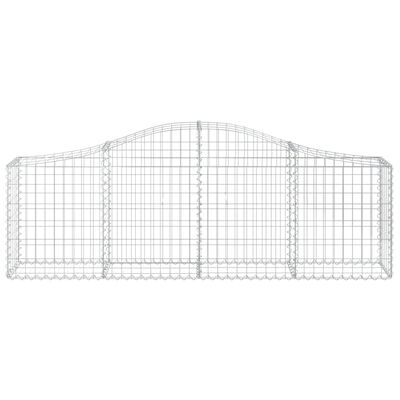 vidaXL Arched Gabion Baskets 9 pcs 78.7"x11.8"x23.6"/31.5" Galvanized Iron