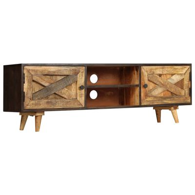 vidaXL TV Stand Solid Wood Mango 55.1"x11.8"x17.7"